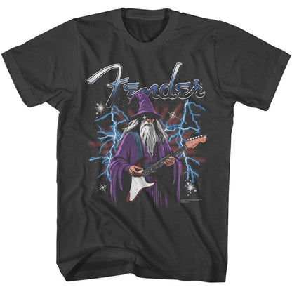 FENDER Eye-Catching T-Shirt, Wizard Playing Strat