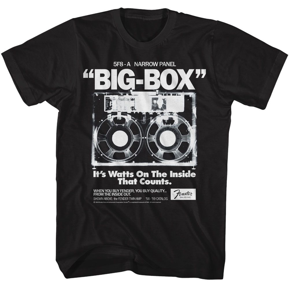 FENDER Eye-Catching T-Shirt, Big Box