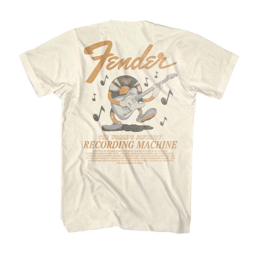 FENDER Eye-Catching T-Shirt, Recording Machine