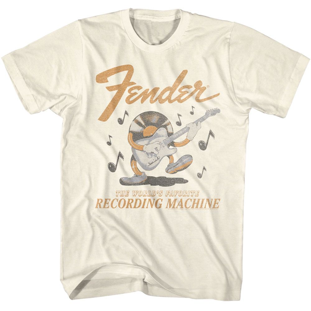 FENDER Eye-Catching T-Shirt, Recording Machine