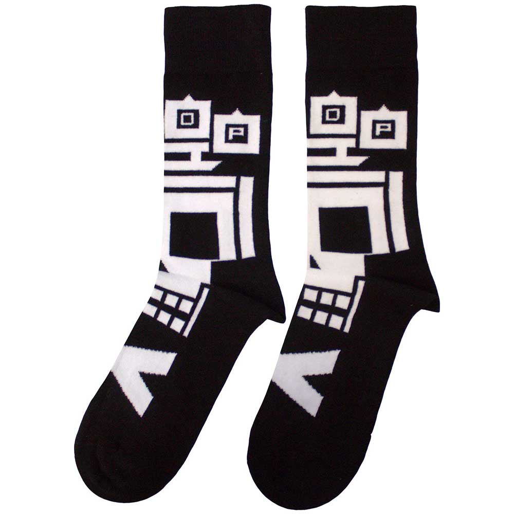 FIVE FINGER DEATH PUNCH Unisex Ankle Socks, Pixeled Skull