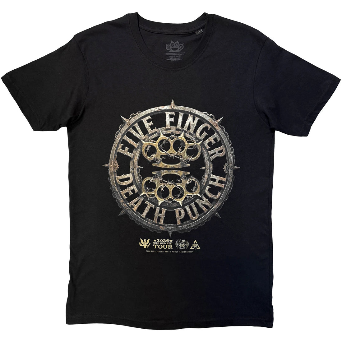 FIVE FINGER DEATH PUNCH Attractive T-Shirt, Knuckles Emblem