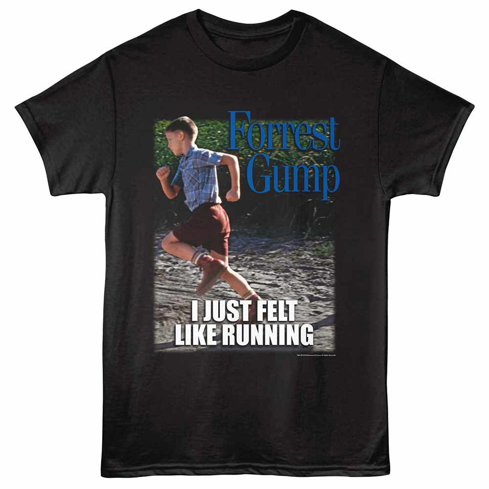 FORREST GUMP Eye-Catching T-Shirt, FELT LIKE RUNNING