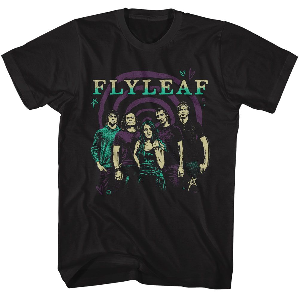 FLYLEAF Eye-Catching T-Shirt, Group Photo – Authentic Band Merch