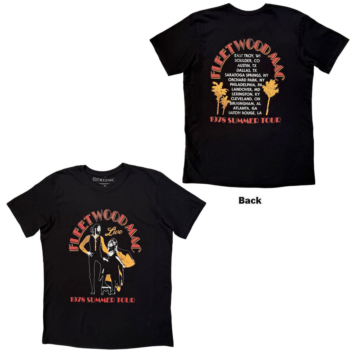 FLEETWOOD MAC Carbon T-Shirt, Summer Tour