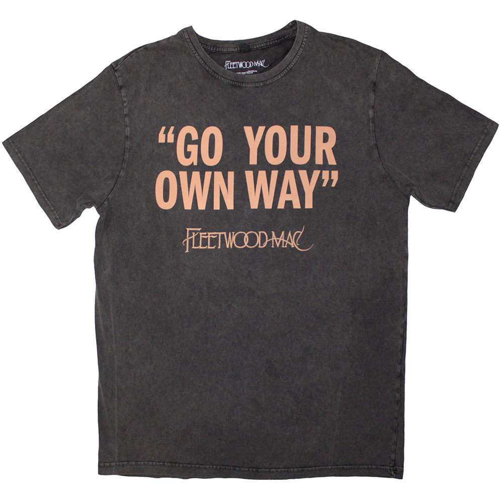 FLEETWOOD MAC Stone Wash T-Shirt, GO YOUR OWN WAY