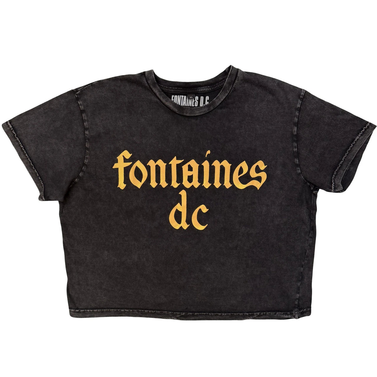 FONTAINES D.C. Attractive Crop Top, Gothic Logo