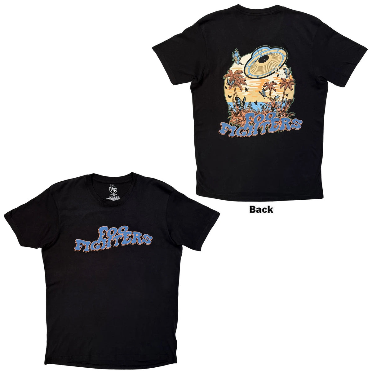 FOO FIGHTERS Carbon T-Shirt, Space Butterflies