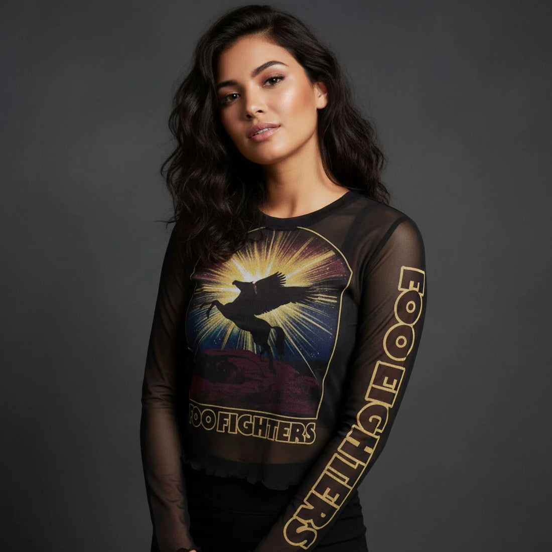 FOO FIGHTERS Attractive Crop Top, Pegasus
