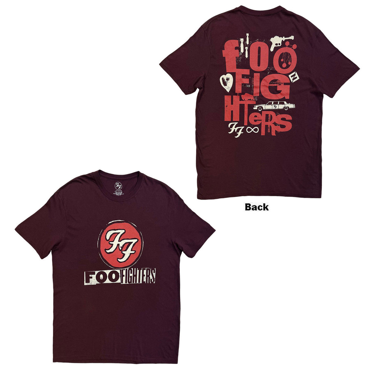 FOO FIGHTERS Attractive T-Shirt, Albums Symbols
