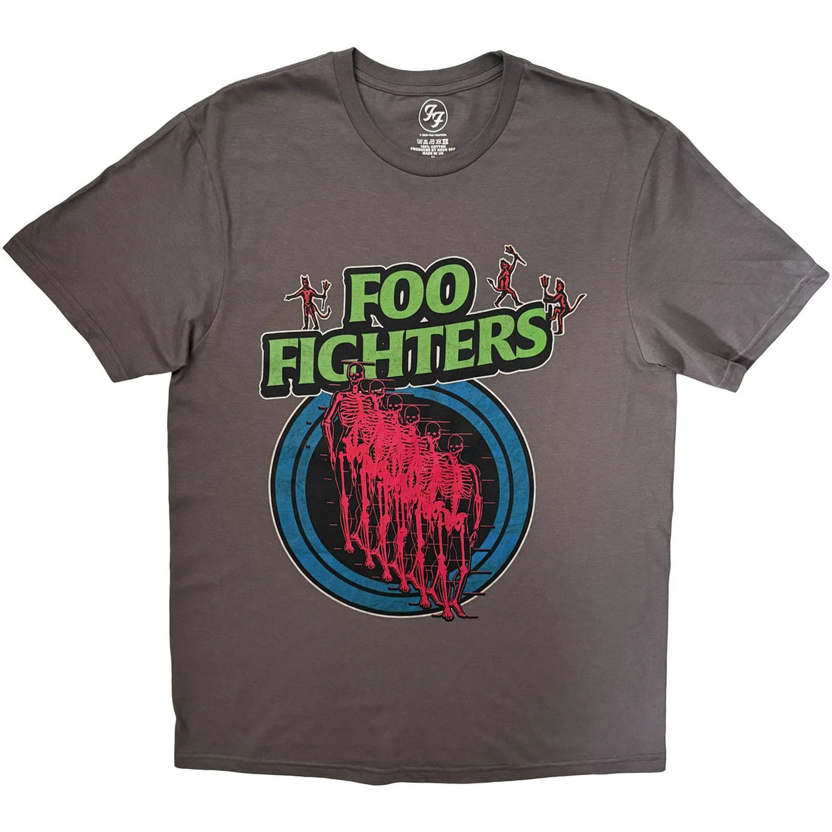 FOO FIGHTERS Attractive T-Shirt, Skeleton Repeat