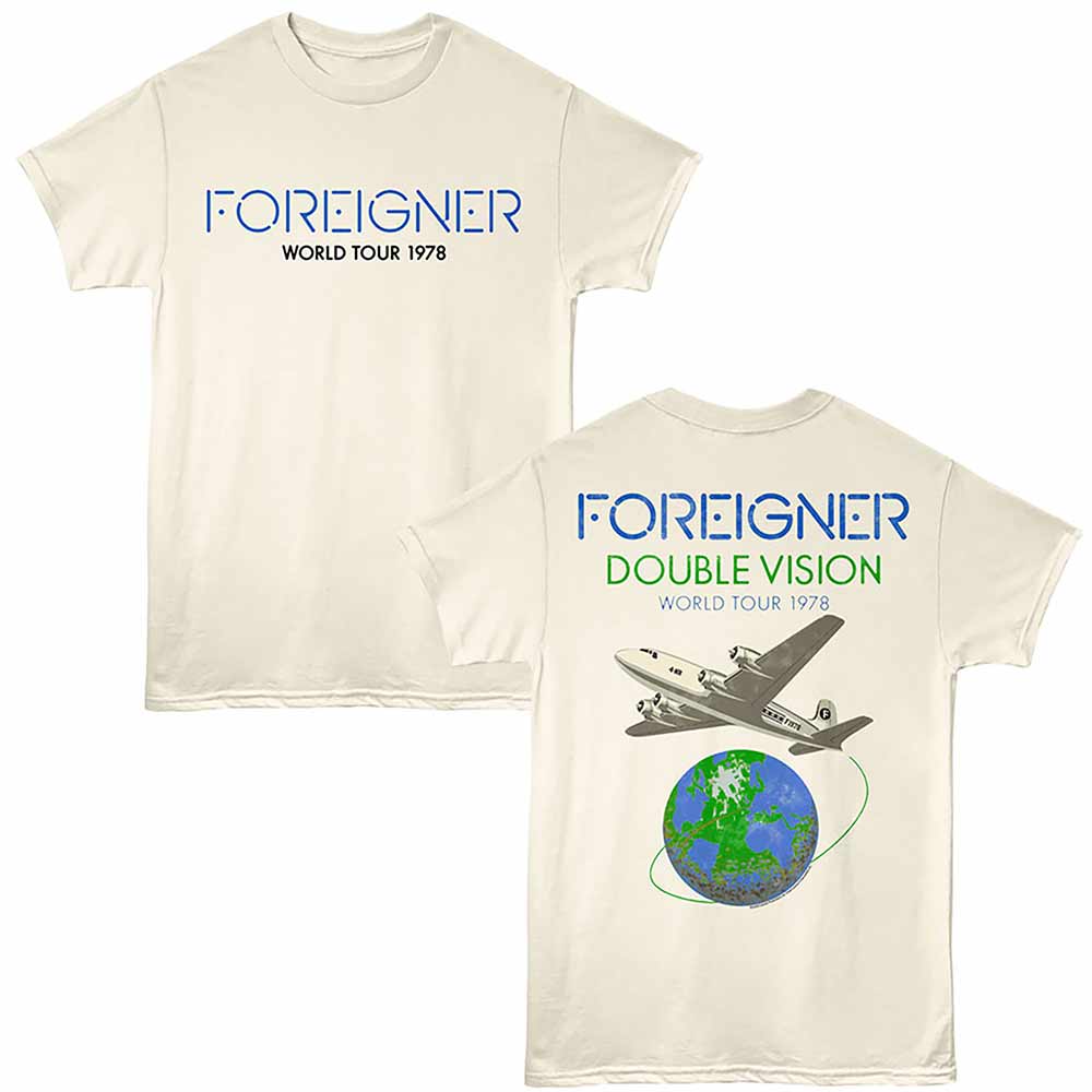 FOREIGNER Eye-Catching T-Shirt, DV WORLD TOUR