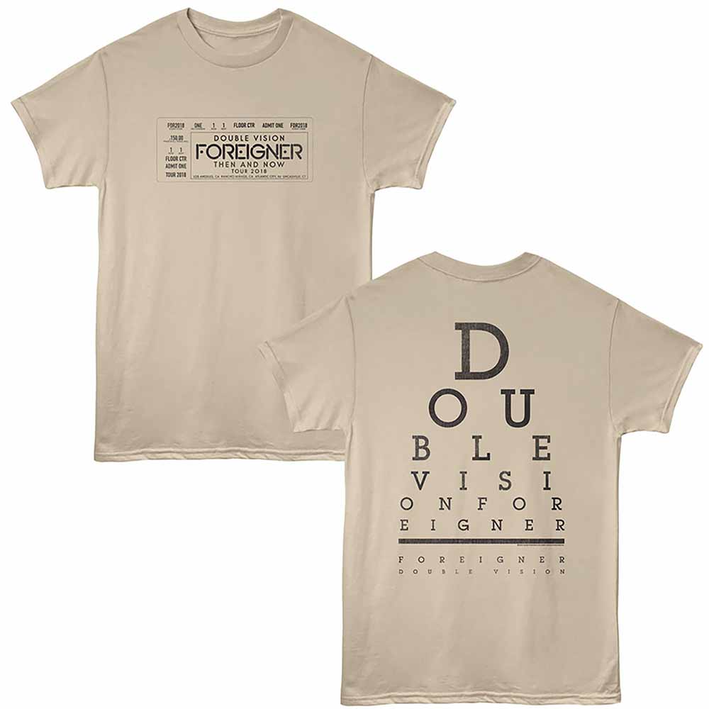 FOREIGNER Eye-Catching T-Shirt, EYE CHART