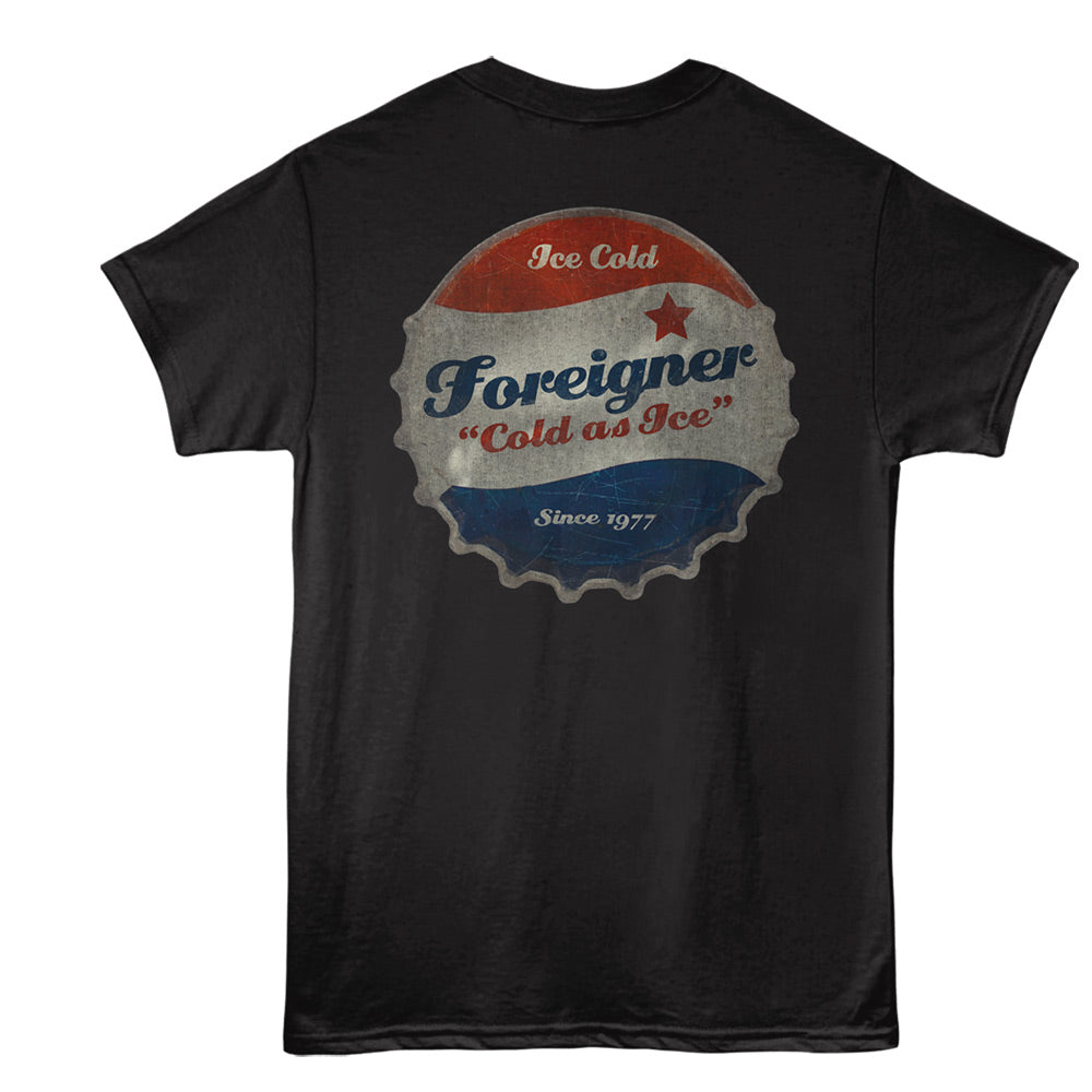 FOREIGNER Eye-Catching T-Shirt, COLD AS ICE