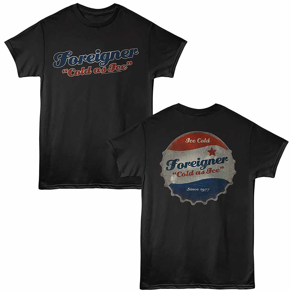 FOREIGNER Eye-Catching T-Shirt, COLD AS ICE