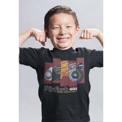 BIGFOOT Kids T-Shirt, DIFFERENT TRUCK RECTANGLES