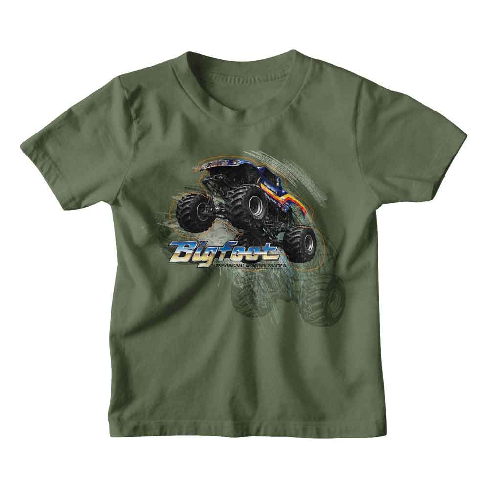 BIGFOOT Eye-Catching T-Shirt, TRUCK JUMP