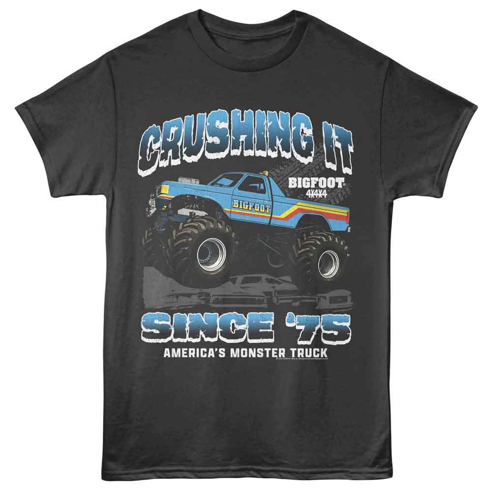 BIGFOOT Eye-Catching T-Shirt, CRUSHING IT 75