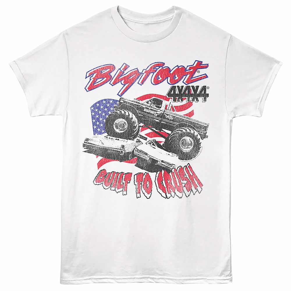 BIGFOOT Eye-Catching T-Shirt, BUILT TO CRUSH