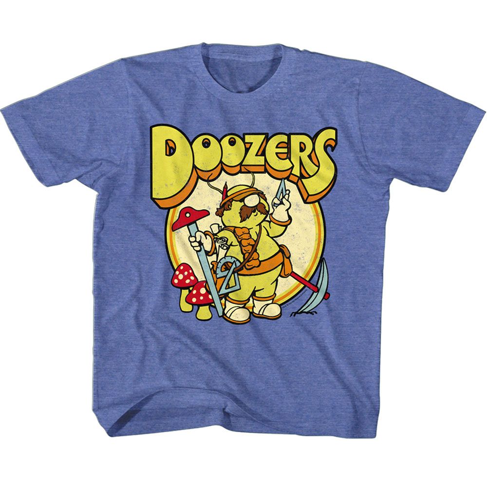 FRAGGLE ROCK Eye-Catching T-Shirt, DOOZERS RETRO CIRCLE