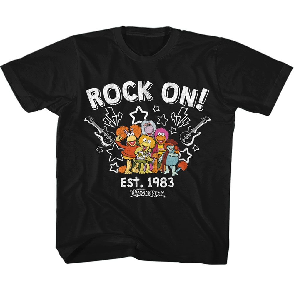 FRAGGLE ROCK Eye-Catching T-Shirt, GUITARS AND STARS