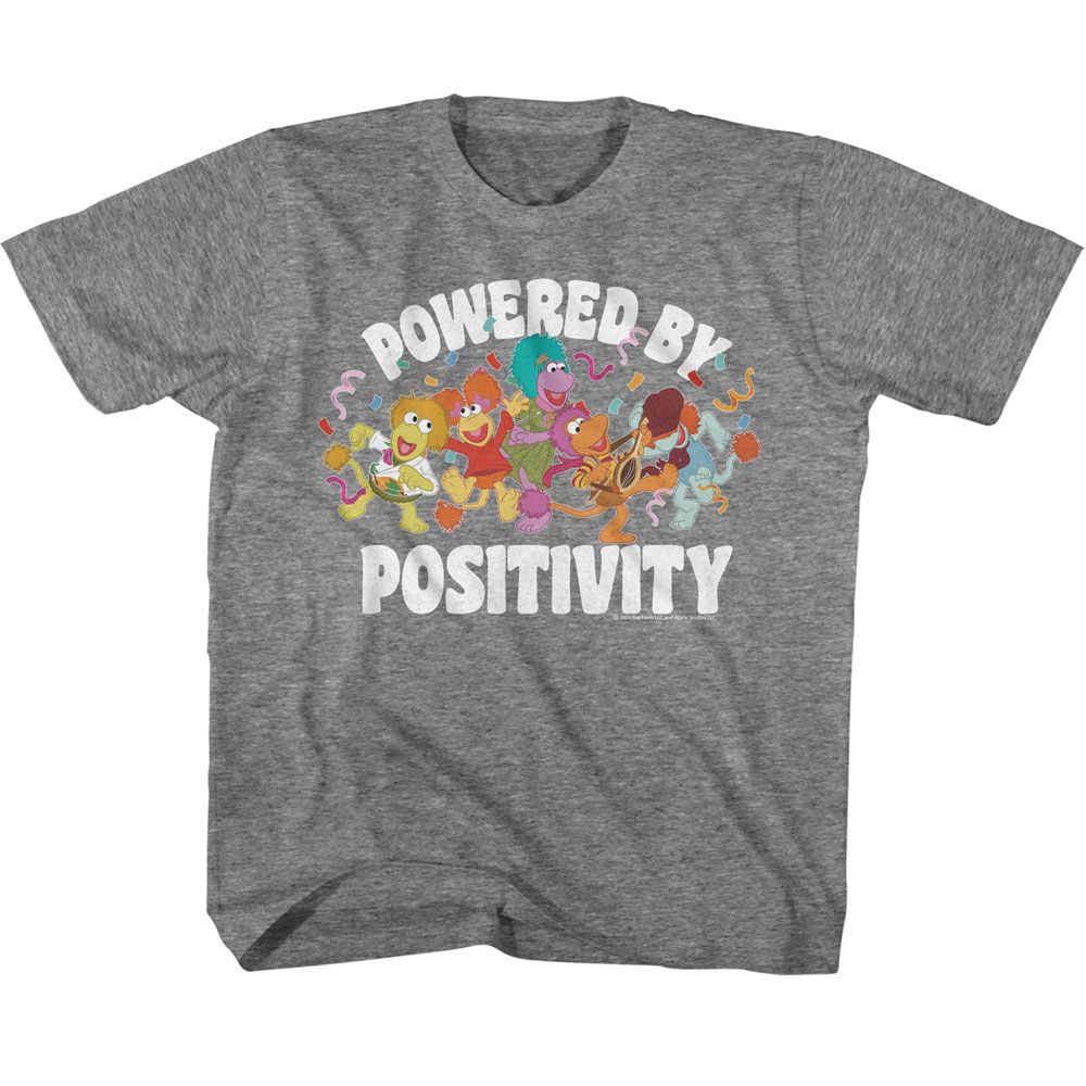 FRAGGLE ROCK Eye-Catching T-Shirt, FRAGGLE ROCK POWERED BY POSITIVITY