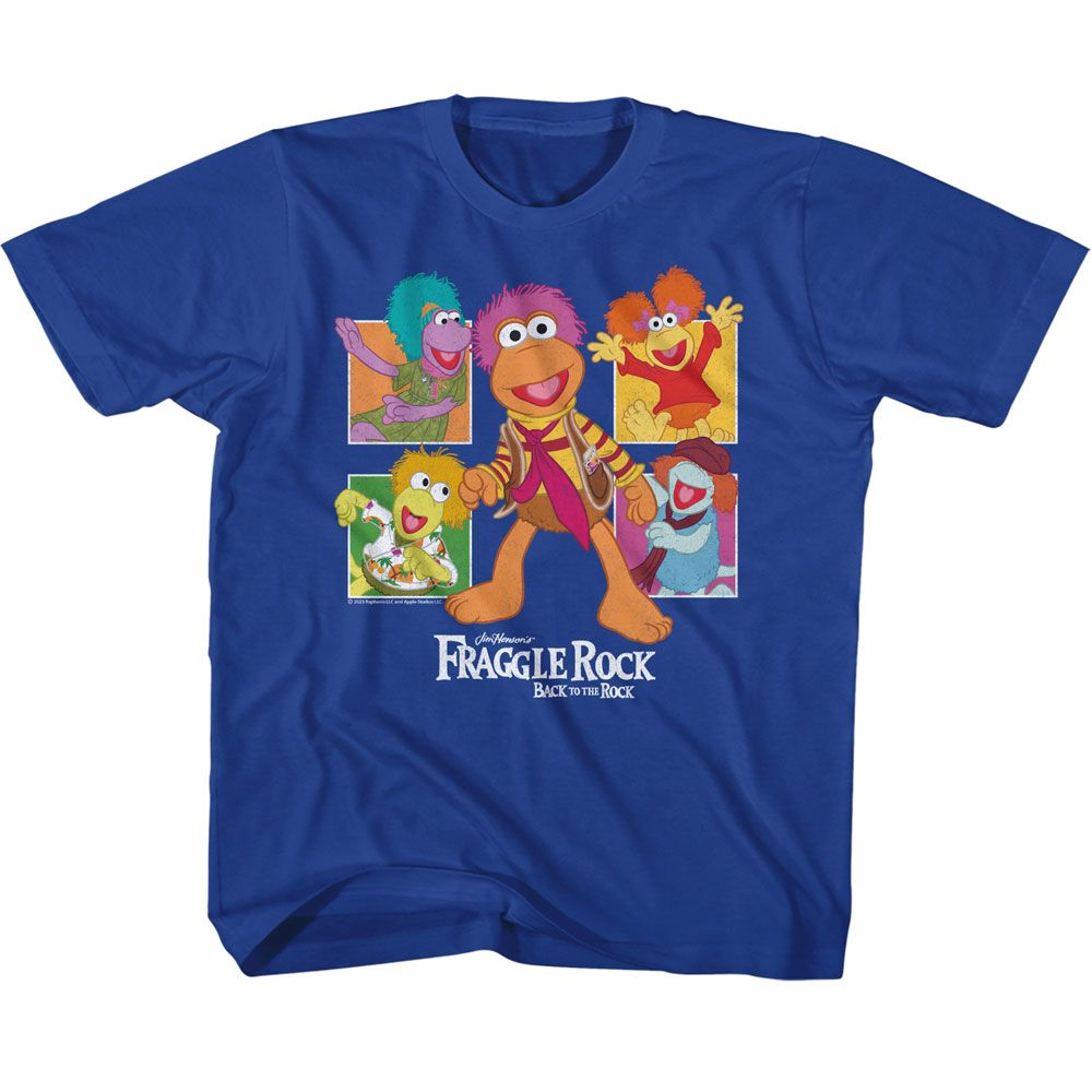 FRAGGLE ROCK Eye-Catching T-Shirt, FRAGGLE ROCK FOUR SQUARES