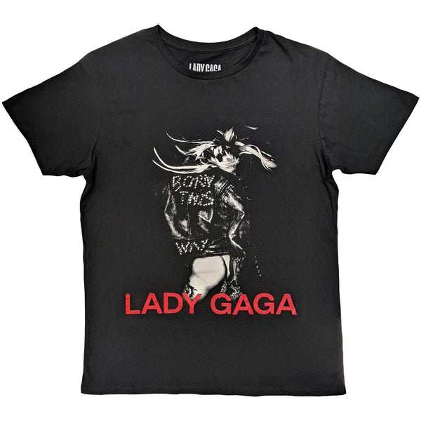 LADY GAGA Attractive T-Shirt, Leather Jacket