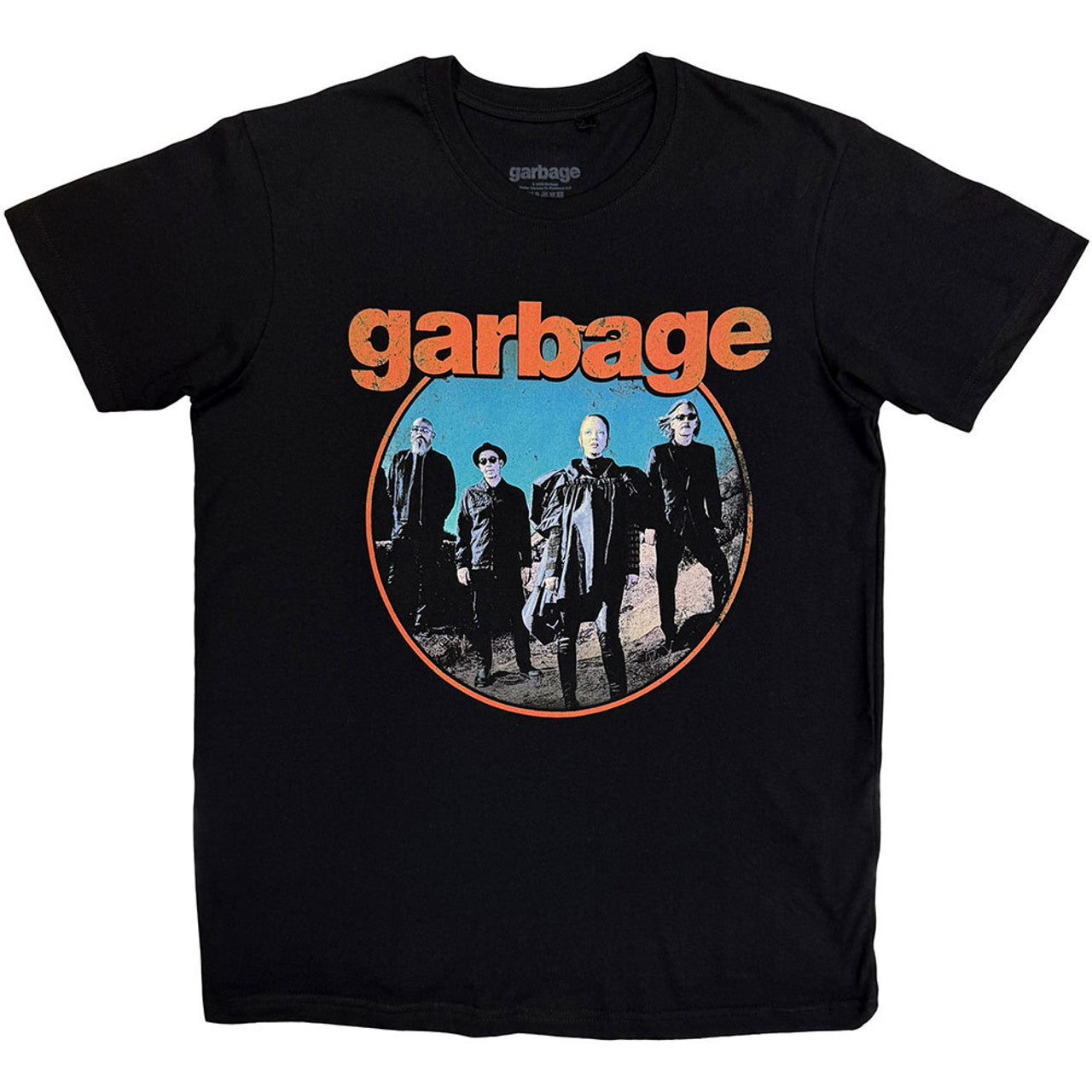 GARBAGE Attractive T-Shirt, Band Circle