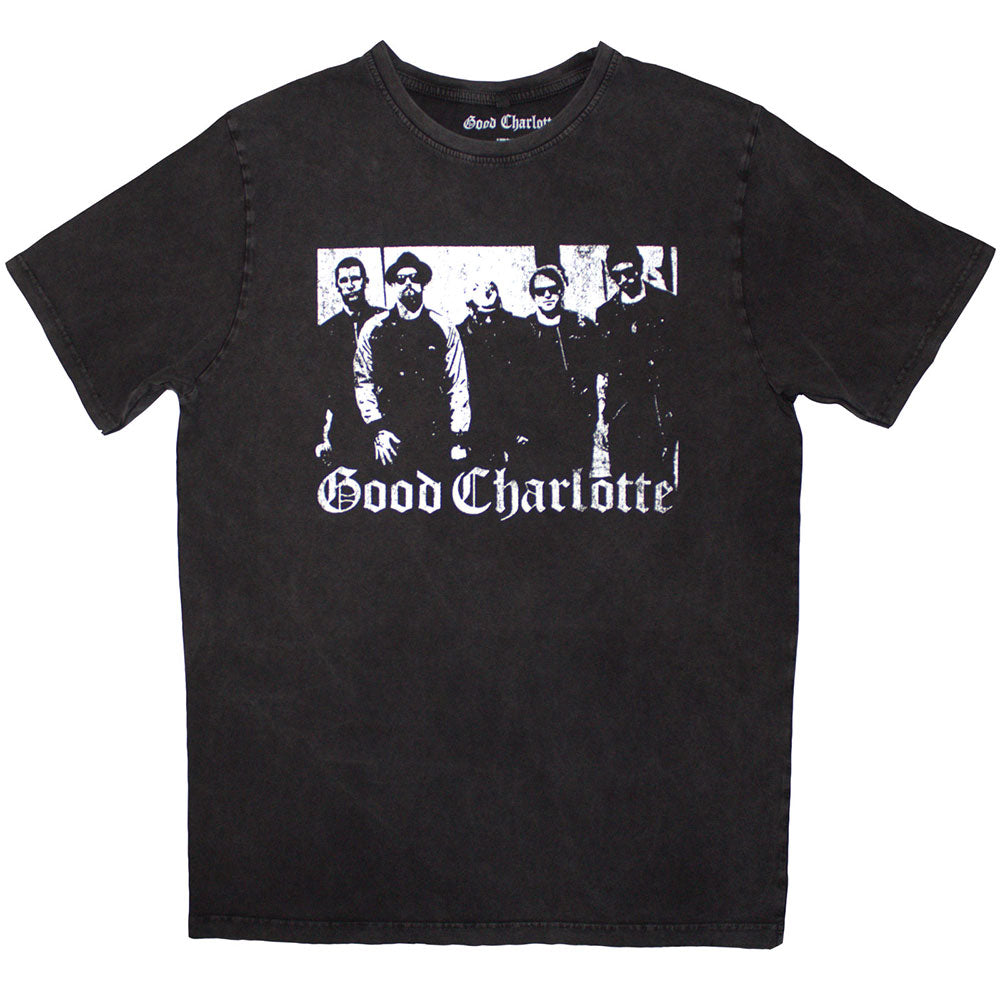 GOOD CHARLOTTE Stone Wash T-shirt, Band Photo