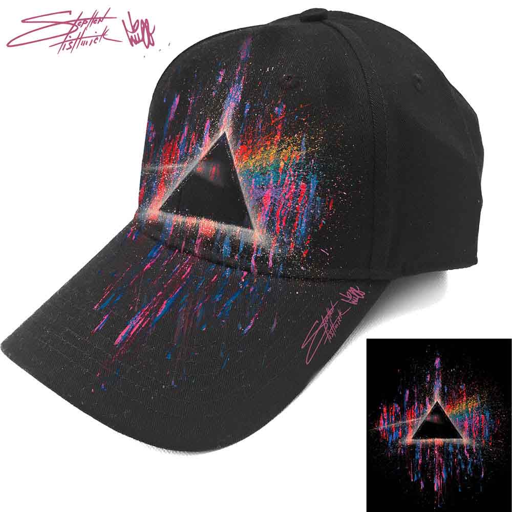 PINK FLOYD Baseball Cap, Dark Side Of The Moon Pink Splatter