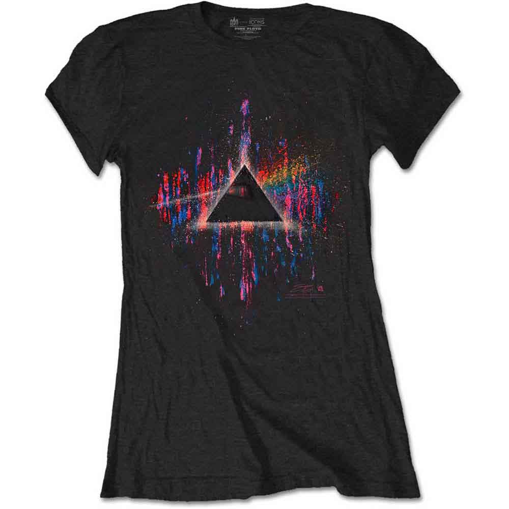 PINK FLOYD Attractive T-Shirt, Dark Side Of The Moon Pink Splatter