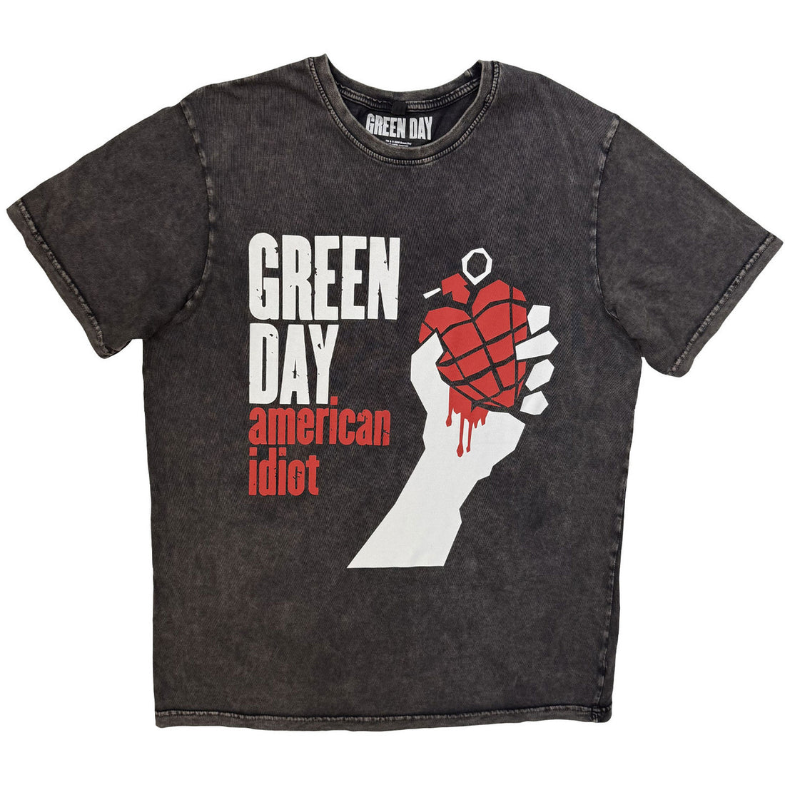 GREEN DAY Stone Wash T-Shirt, American Idiot