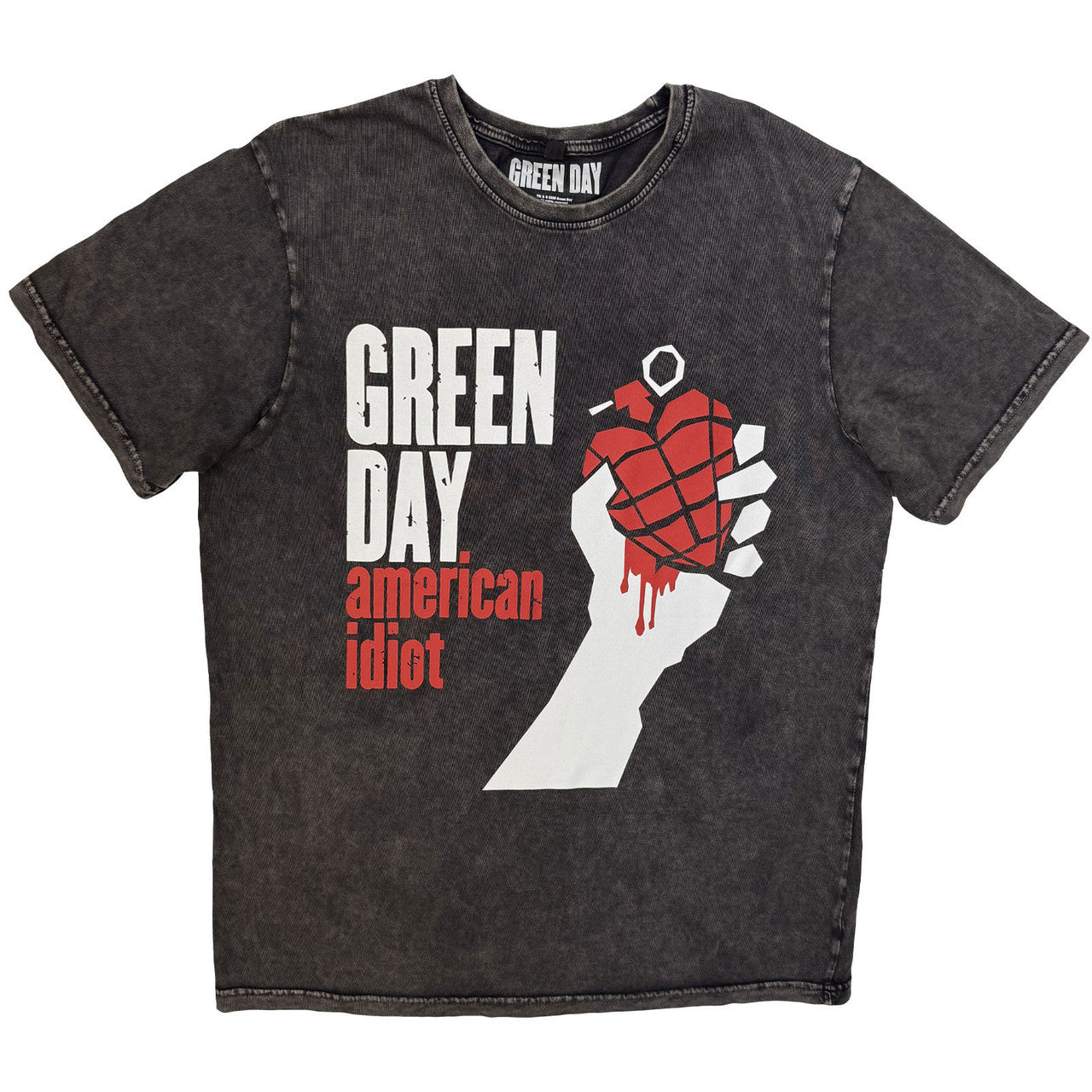 GREEN DAY Stone Wash T-Shirt, American Idiot