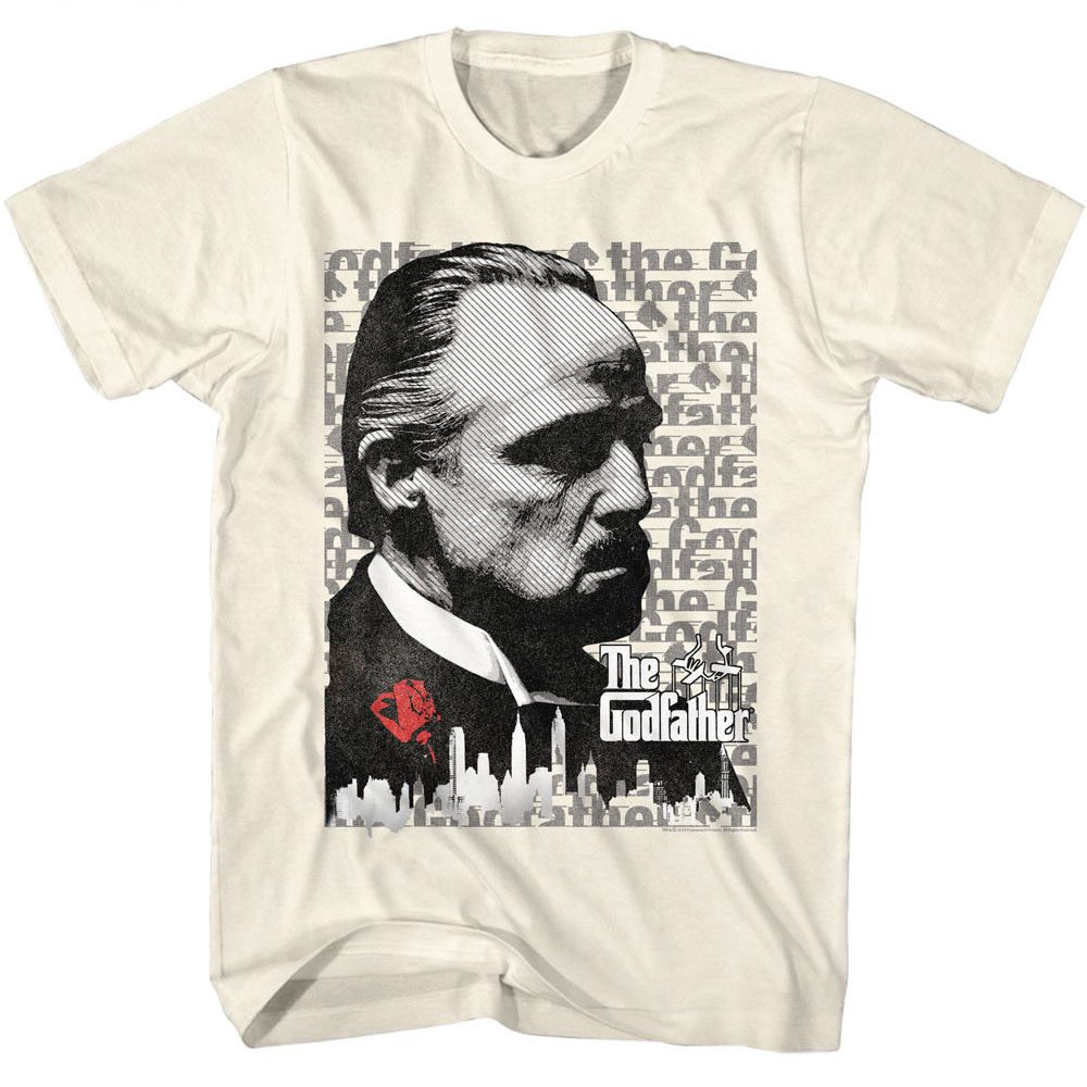 THE GODFATHER Eye-Catching T-Shirt, Text Bg