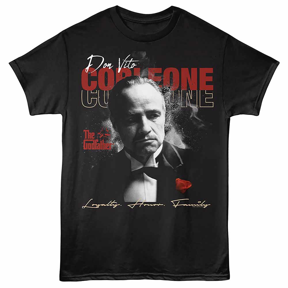 THE GODFATHER Eye-Catching T-Shirt, LOYALTY HONOR FAMILY