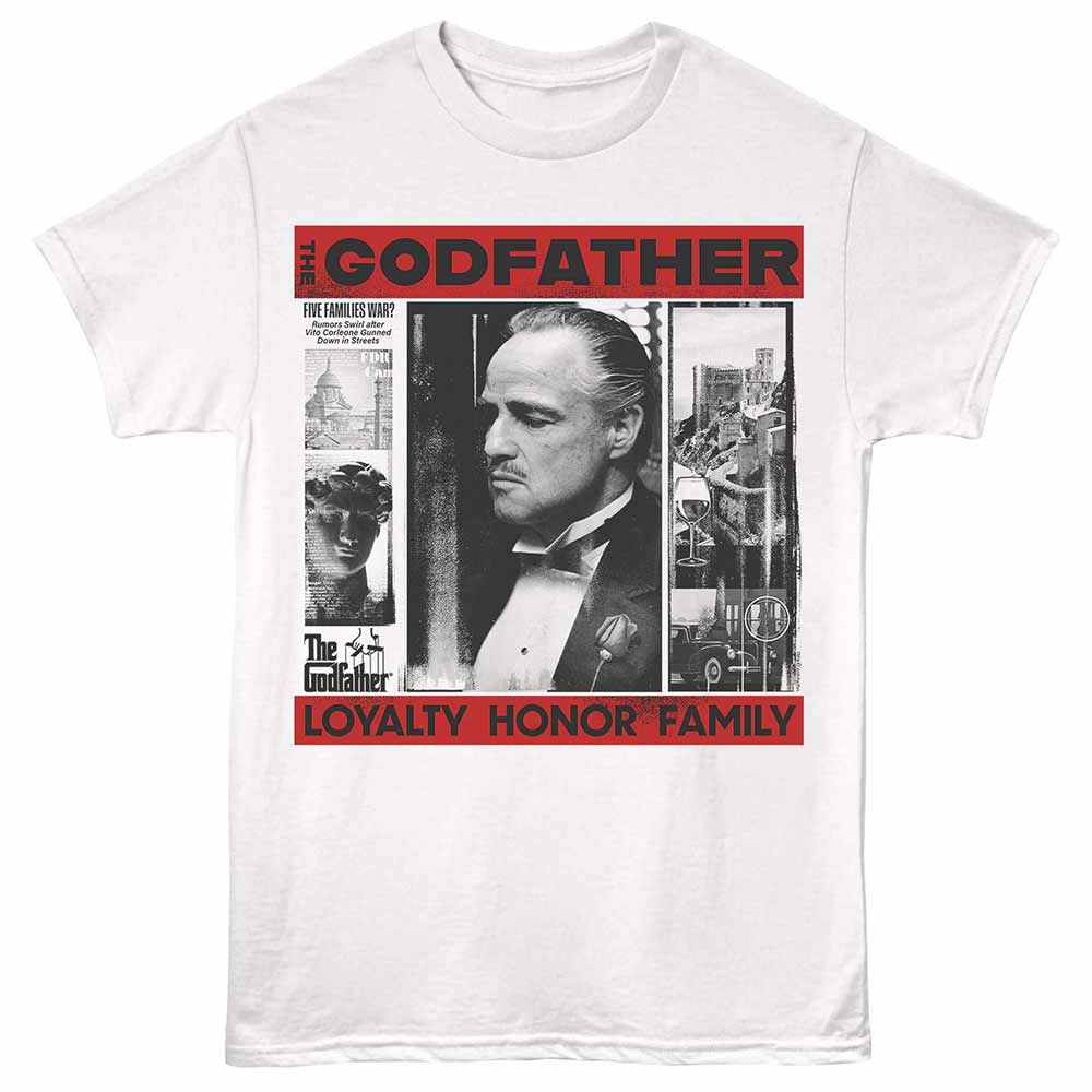 GODFATHER Eye-Catching T-Shirt, LOYALTY HONOR FAMILY