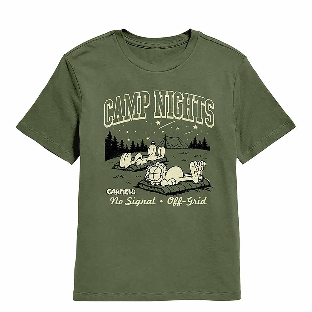 GARFIELD Kids T-Shirt, CAMP NIGHTS