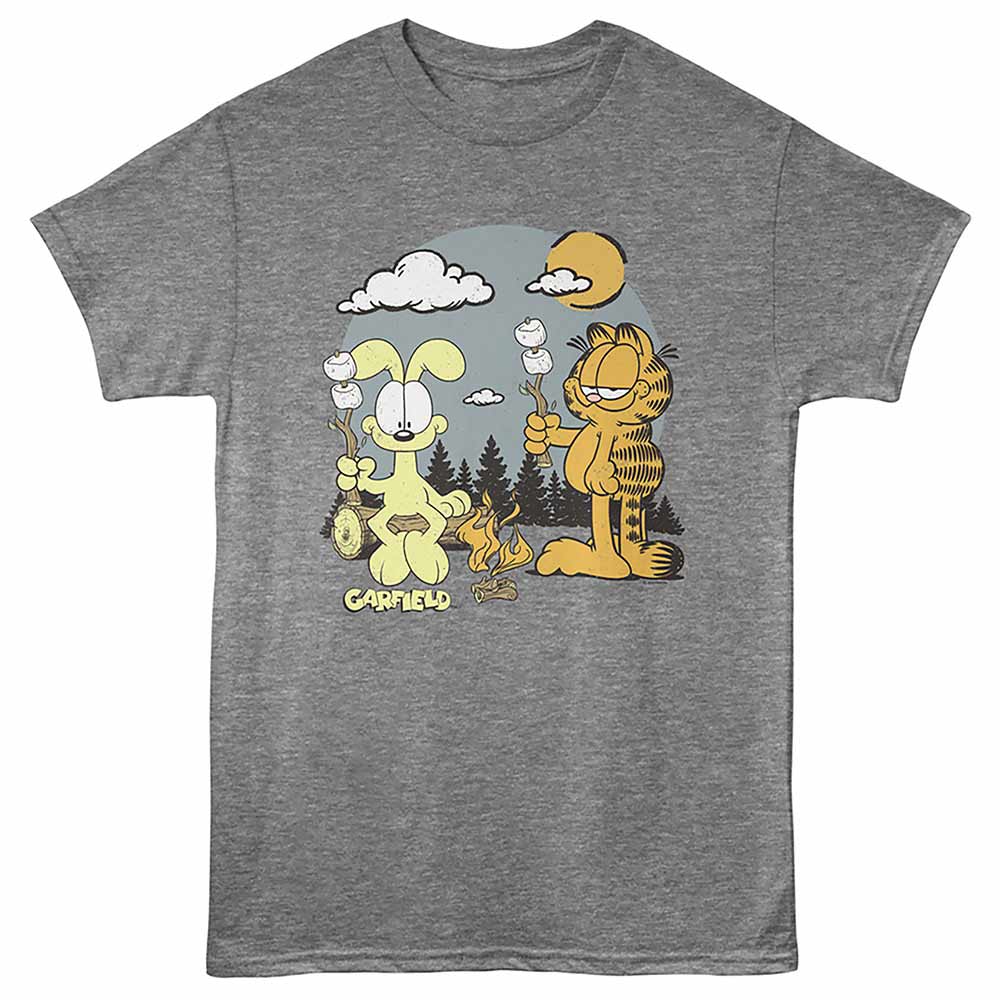 GARFIELD Eye-Catching T-Shirt, ROASTING MARSHMALLOWS