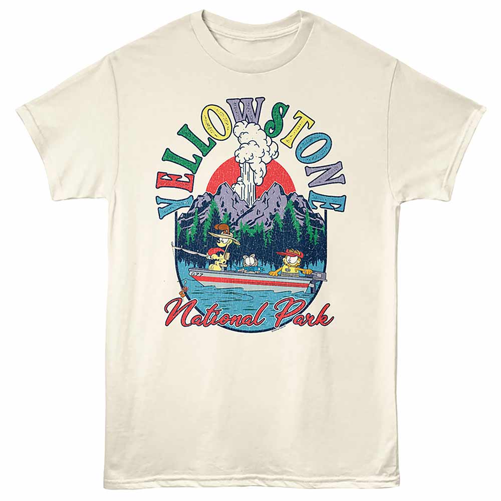 GARFIELD Eye-Catching T-Shirt, YELLOWSTONE BOATING ALT