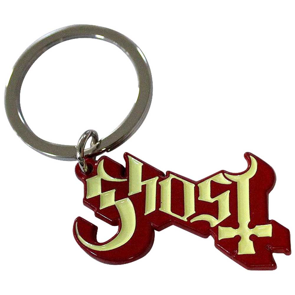 GHOST Keychain, Logo Red Shadow