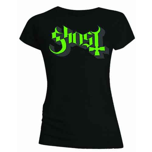 GHOST Attractive T-Shirt, Green/grey Keyline Logo
