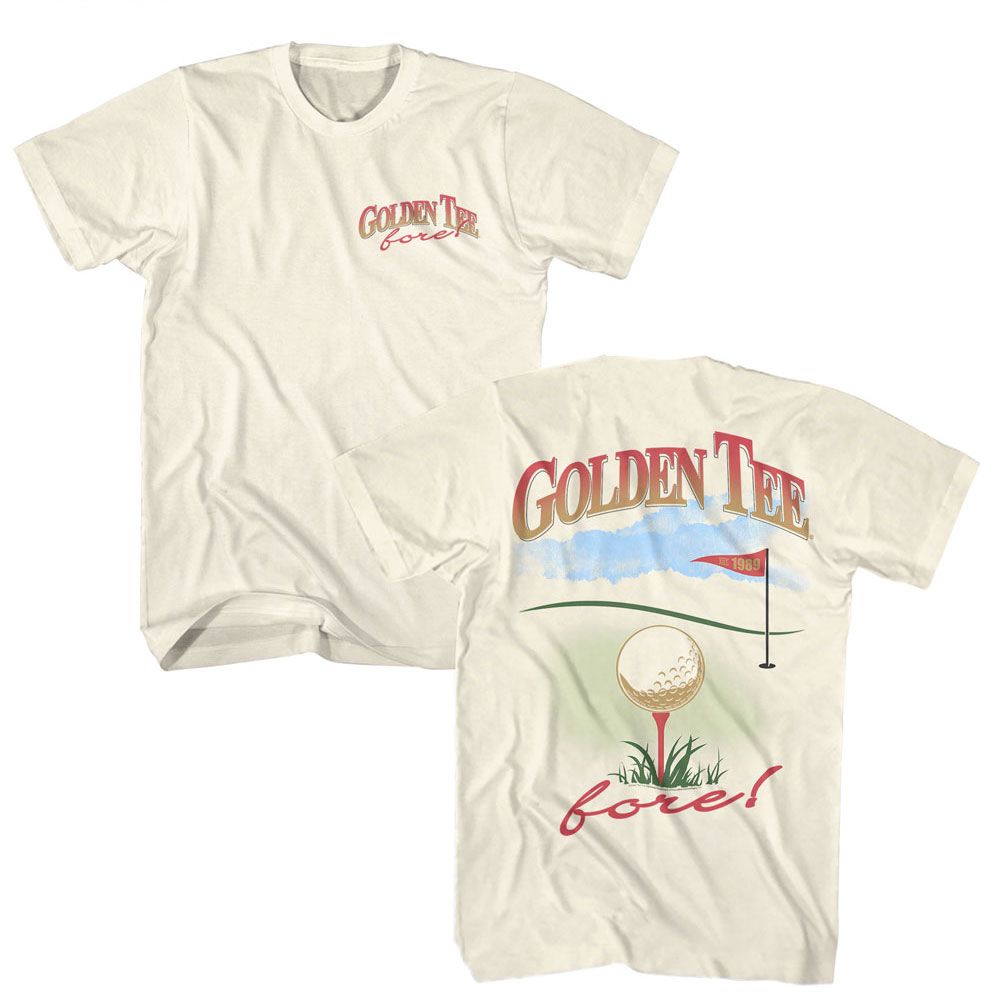 GOLDEN TEE Eye-Catching T-Shirt, FORE