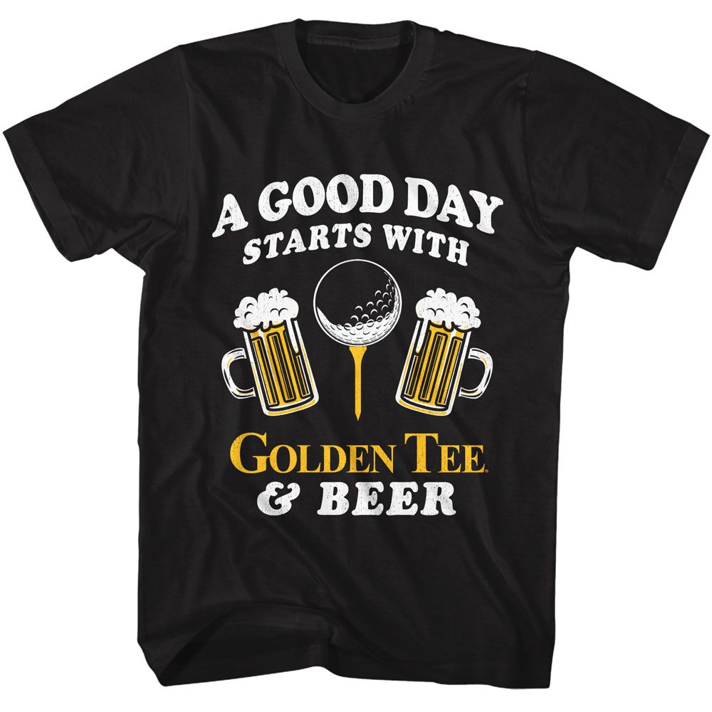 GOLDEN TEE Eye-Catching T-Shirt, A GOOD DAY