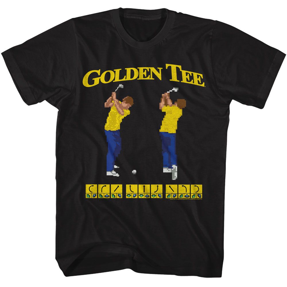 GOLDEN TEE Eye-Catching T-Shirt, SWINGS