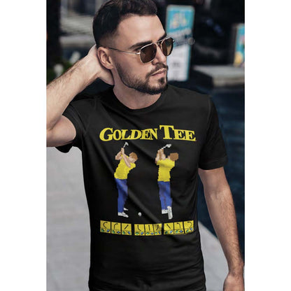 GOLDEN TEE Eye-Catching T-Shirt, SWINGS