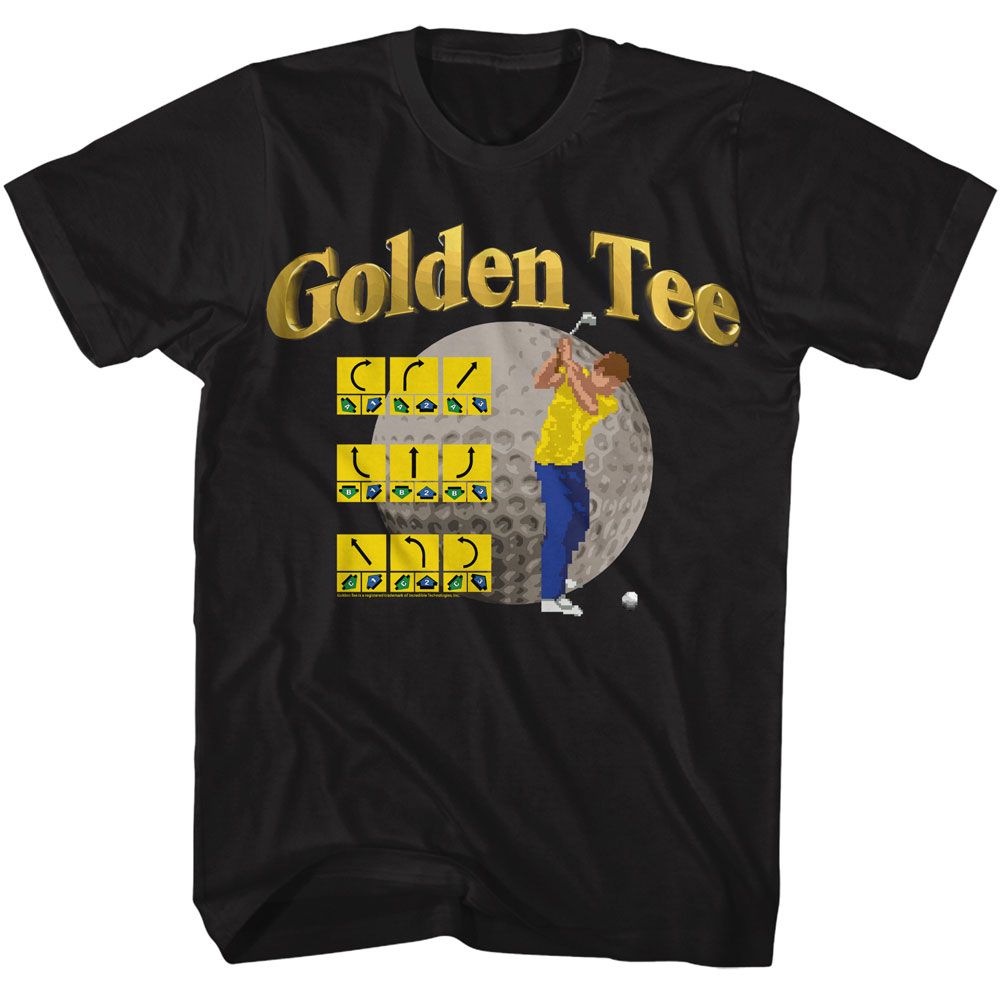 GOLDEN TEE Eye-Catching T-Shirt, SWINGS LIST