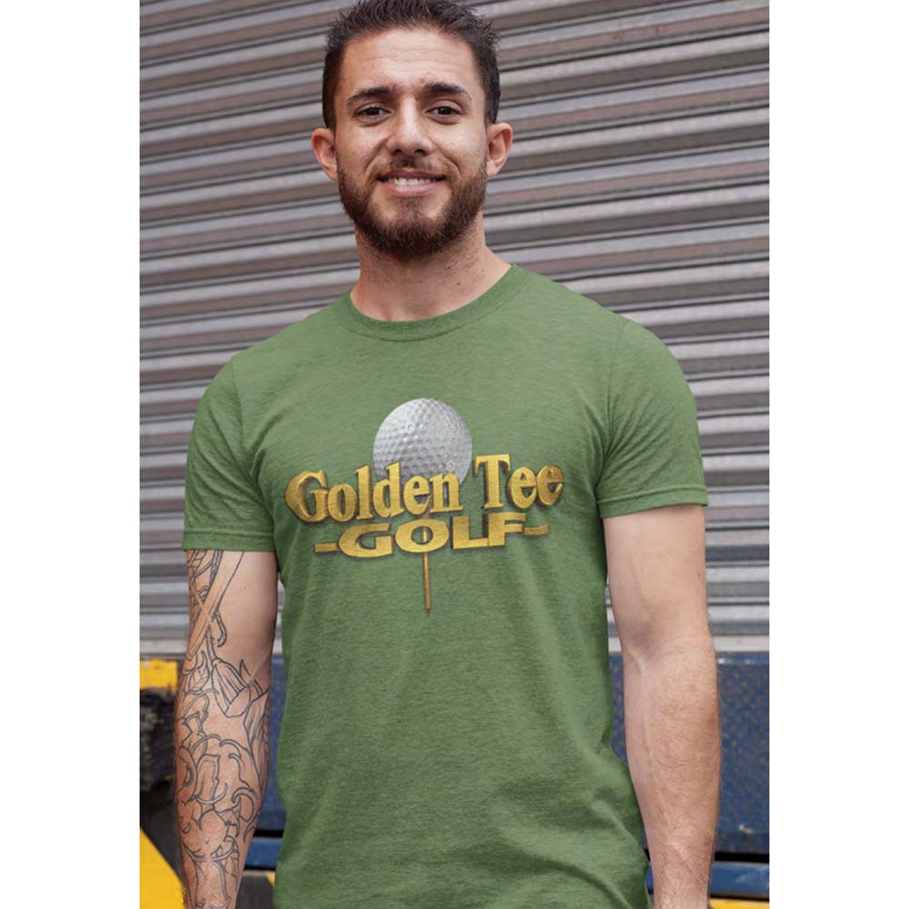 GOLDEN TEE Eye-Catching T-Shirt, LOGO