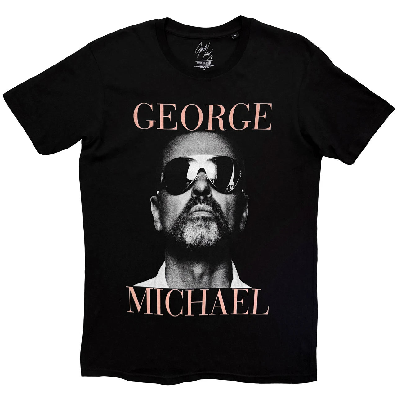 GEORGE MICHAEL Attractive T-Shirt, Black