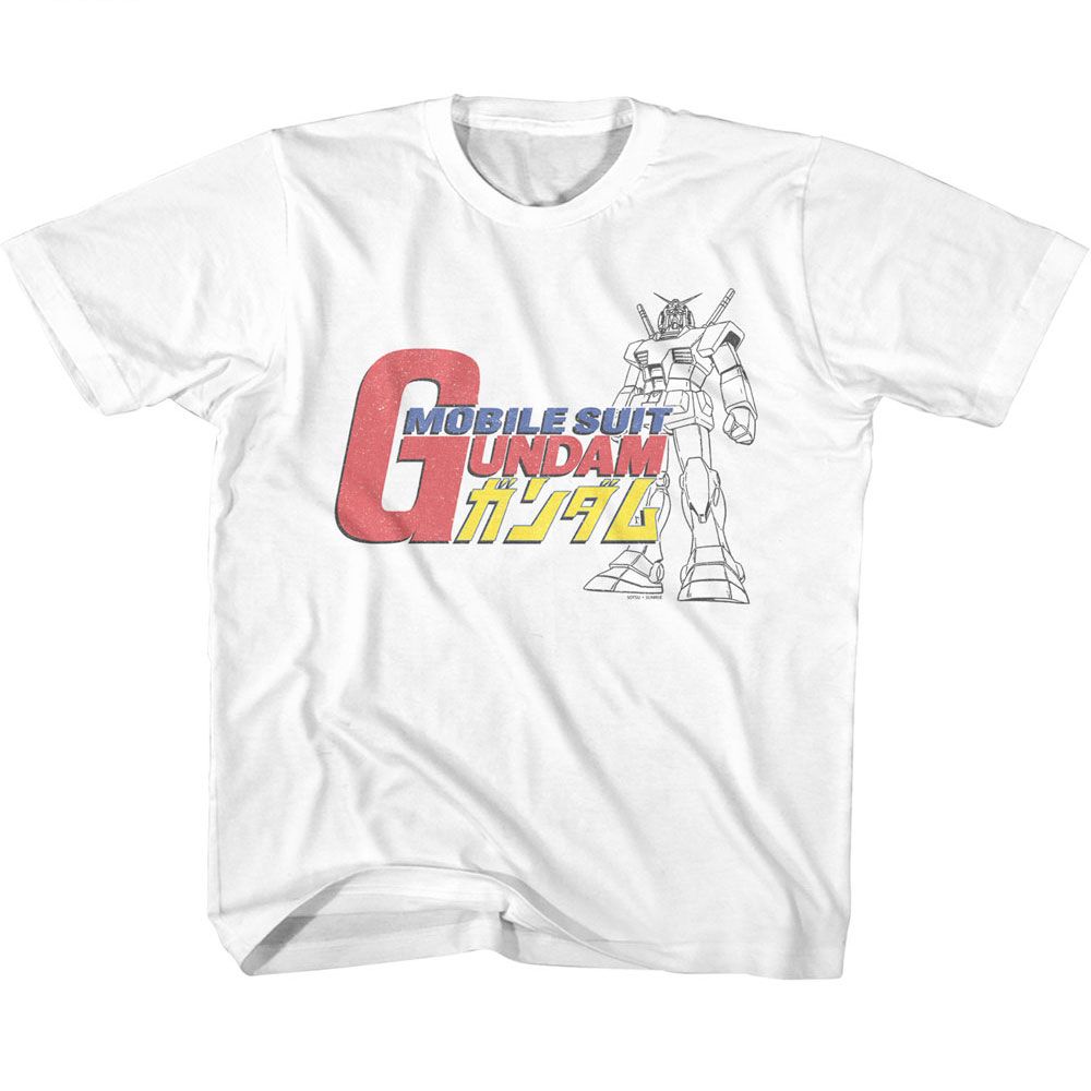 GUNDAM Eye-Catching T-Shirt, GUNDAM LOGO